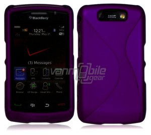Purple Hard "Robotic" 2-Pc Case for BlackBerry Storm 2 9550