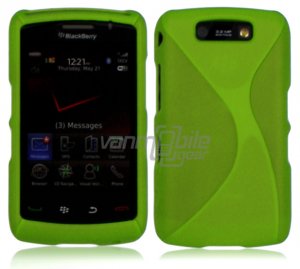 Neon Green Hard "Robotic" 2-Pc Case for BlackBerry Storm 2 9550
