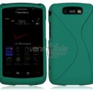 Turquoise Hard "Robotic" 2-Pc Case for BlackBerry Storm 2 9550