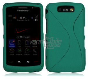 Turquoise Hard "Robotic" 2-Pc Case for BlackBerry Storm 2 9550