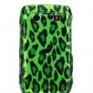 Green Leopard Design Hard 2-Pc Design Faceplate Case for BlackBerry Bold 9700