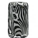 Silver Zebra Face Design Hard 2-Pc Snap On Faceplate Case for BlackBerry Bold 9700