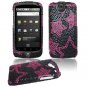 Black/Pink Stars Design Hard Gem Bling Case for Google Nexus One