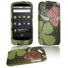 Green Design Hard Gem Bling Case for Google Nexus One