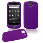Soft Rubber Silicone Skin Cover Case for Google Nexus One - Purple