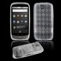 Clear Hard "Semi-Transparent" Gel Argyle Design Cover for Google Nexus One