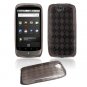 Black/Smoke Hard "Semi-Transparent" Gel Argyle Design Cover for Google Nexus One