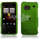Green Hard 2-Pc "Rubberize" Snap On Faceplate Case for HTC Droid Incredible