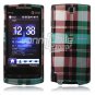 Blue Plaid Design Hard 2-Pc Faceplate Case for HTC Pure (AT&T)