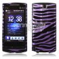 Purple/Black Stripes Design Hard 2-Pc Faceplate Case for HTC Pure (AT&T)