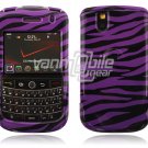 Purple/Black Zebra Design Hard Case for BlackBerry Tour 9600/9630