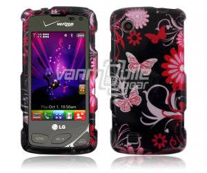 Pink/Black Design Hard Case for LG Chocolate Touch VX8575
