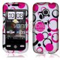 Pink Dots Design Hard 2-Pc Snap On Case for HTC Droid Eris (Verizon Wireless)