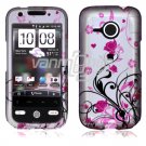 Floral Design Hard 2-Pc Snap On Case for HTC Droid Eris (Verizon Wireless)