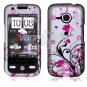 Floral Design Hard 2-Pc Snap On Case for HTC Droid Eris (Verizon Wireless)