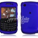 Blue Hard "Glossy/Shiny Smooth" 2-Pc Faceplate Case for BlackBerry Curve 8520/8530