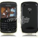 Clear Hard "Glossy/Shiny Smooth" 2-Pc Faceplate Case for BlackBerry Curve 8520/8530
