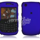 Blue Hard "Rubber Feel" 2-Pc Faceplate Case for BlackBerry Curve 8520/8530