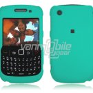Tuquoise Hard "Rubber Feel" 2-Pc Faceplate Case for BlackBerry Curve 8520/8530