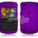 Purple Hard "Rubber Feel" 2-Pc Faceplate Case for BlackBerry Curve 8520/8530