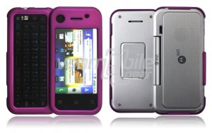 Purple 2-Pc Hard Snap On Case for Motorola BackFlip (AT&T)