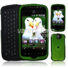 Green Hard 2-Pc Snap On Faceplate Case for myTouch 3G Slide (T-Mobile)