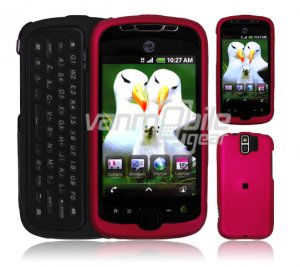 Pink Hard 2-Pc Snap On Faceplate Case for myTouch 3G Slide (T-Mobile)