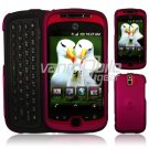 RED Hard 2-Pc Snap On Faceplate Case for myTouch 3G Slide (T-Mobile)