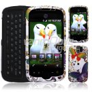 Colorful Butterflies Design Hard 2-Pc Snap On Faceplate Case for myTouch Slide (T-Mobile)