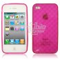 Pink  Hard 1-Pc "Prism Design" Rubber Gel Skin Case for Apple iPhone 4 (16GB/32GB)