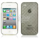 Black Hard 1-Pc "Prism Design" Rubber Gel Skin Case for Apple iPhone 4 (16GB/32GB)
