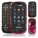 Pink Hearts Design Hard 2-Pc Case for Samsung Reality U820 (Verizon Wireless)