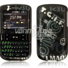 Black Text Design Hard Case for HTC Ozone XV6175 (Verizon Wireless)