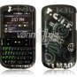 Black Text Design Hard Case for HTC Ozone XV6175 (Verizon Wireless)