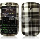 Black Plaid Design Hard Case for HTC Ozone XV6175 (Verizon Wireless)