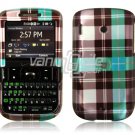 Blue Plaid Design Hard Case for HTC Ozone XV6175 (Verizon Wireless)