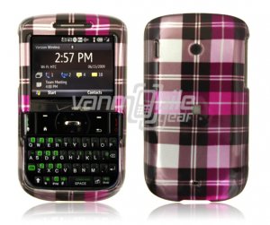 Pink Plaid Design Hard Case for HTC Ozone XV6175 (Verizon Wireless)