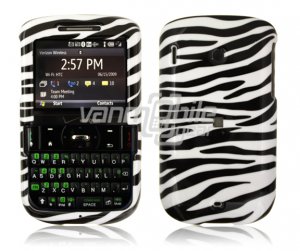 Black/White Zebra Design Hard Case for HTC Ozone XV6175 (Verizon Wireless)