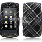 Hard Plastic Design Faceplate Case Cover for LG Bliss UX700 - Gray/Black