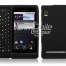 BLACK HARD RUBBERIZE PLASTIC CASE for DROID 2 A955