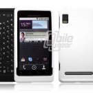 WHITE HARD RUBBERIZE PLASTIC CASE for MOTOROLA DROID 2