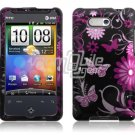 PINK BLACK BUTTERFLY CASE COVER for HTC ARIA PHONE