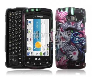 KOI FISH DESIGN ARMOR SHIELD CASE for LG ALLY PHONE