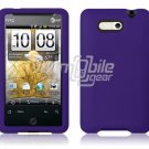PURPLE SOFT RUBBER SKIN CASE COVER for HTC ARIA PHONE