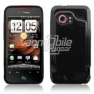 BLACK 1-PC GLOSSY SKIN CASE COVER for HTC INCREDIBLE