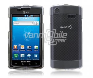 CLEAR HARD FACE PLATE CASE for SAMSUNG CAPTIVATE PHONE