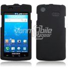 BLACK RUBBERIZED HARD SNAP-ON CASE fr SAMSUNG CAPTIVATE