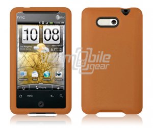 ORANGE SOFT SILICON CASE COVER for HTC ARIA PHONE SKIN