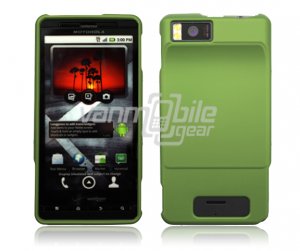 DARK GREEN HARD 2-PC PLASTIC CASE for MOTOROLA DROID X PHONE