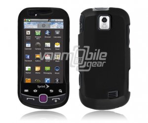 BLACK HARD 2-PC RUBBERIZE PLASTIC CASE fr SAM INTERCEPT